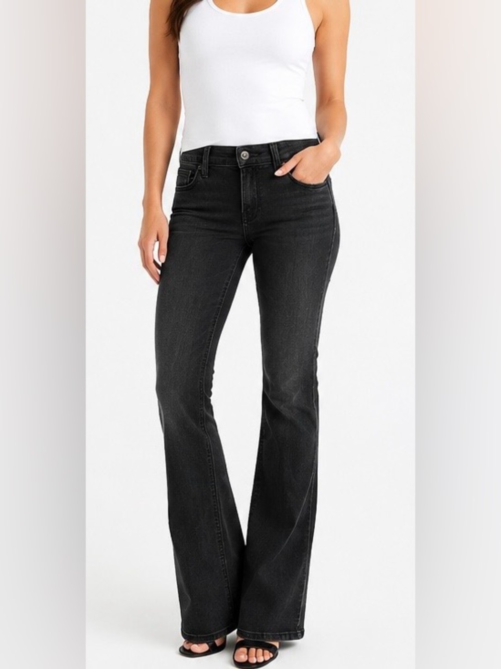 HUDSON BETH BOOTCUT BLACK STRETCH DENIM (size26)